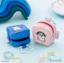 mofusand Square Mini Pouch 7cm_Blue