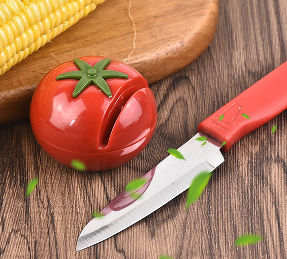 Tomato Household Knife Sharpener Scissors Sharpener