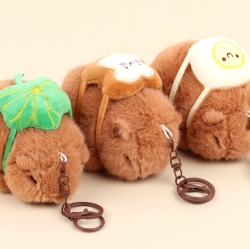 Lucky Snack Capybara Plush Keyring, Random 