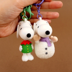 Peanuts Snoopy Christmas Figure Keyring, Random