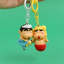 Crayon Shinchan Costume Figure Keyring, Random