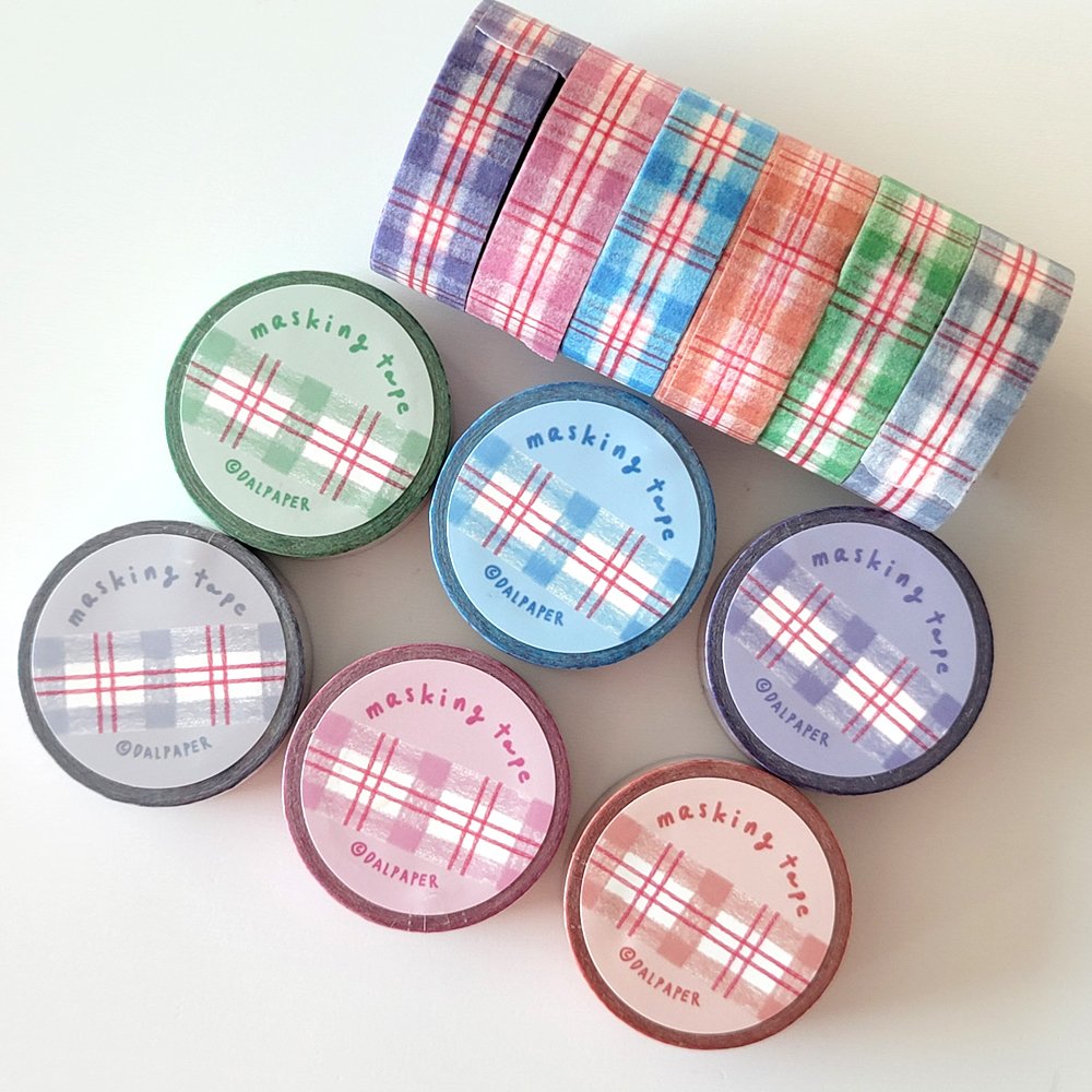 Dalpaper Colored Pencil masking tape, 6 types