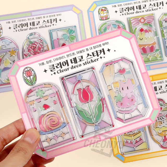 Clear Deco Sticker, Random