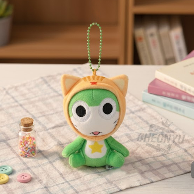 꼬마 케로로 고양이 가방 고리 8cm