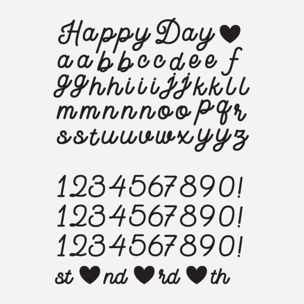 Party Lettering Sticker Decal Alphabet Number Balloon Sticker - Stylish Font (2 Sheets)