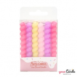 Twisted Birthday Candles (6pcs) – Pink Holic