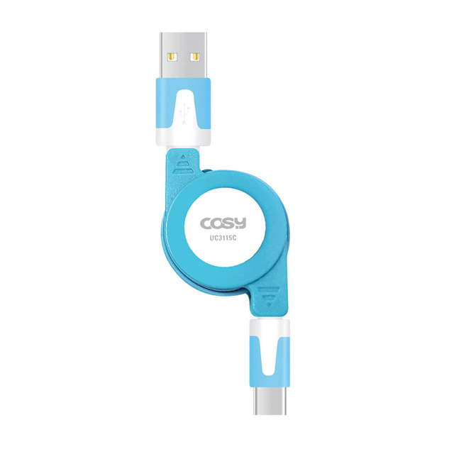 Retractable USB-A to USB-C Charging Cable