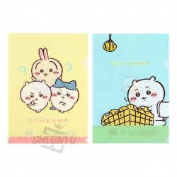 CHIIKAWA Pastel File Holder, 10pcs, Random