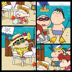 Crayon Shin-chan 500PCS Jigsaw Puzzle_ Friends at the Beach