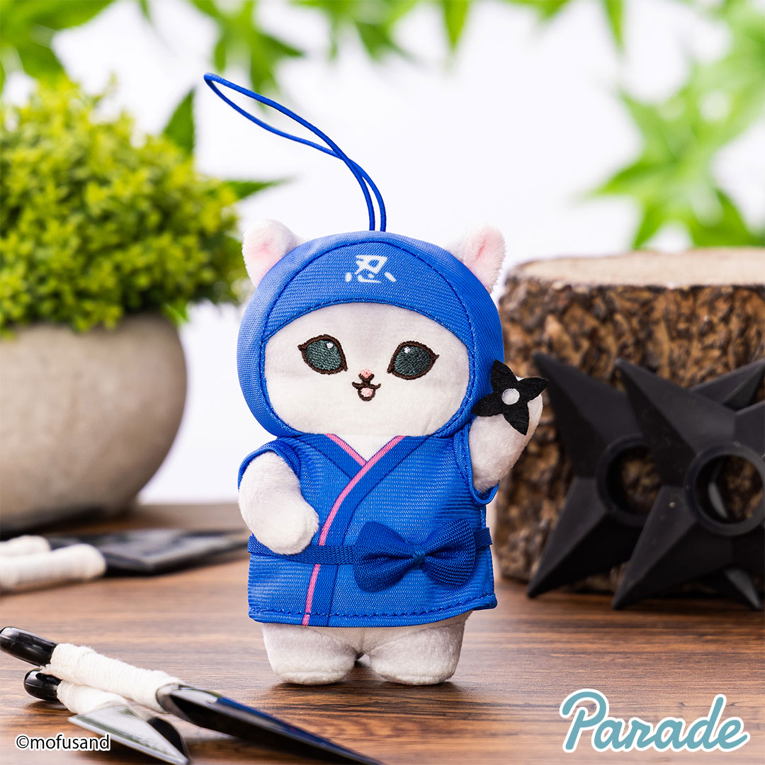모후샌드 닌쟈냥 마스코트 인형 10cm_블루