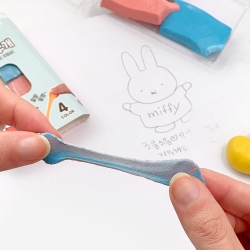 Miffy Slime Eraser 4 Color Set
