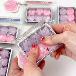 Sparkly Pastel Squishy Keyring, Random