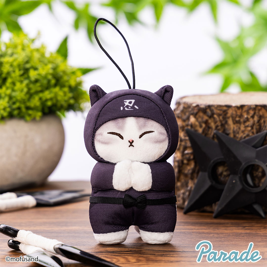 mofusand Ninja Mascot 10cm_Black