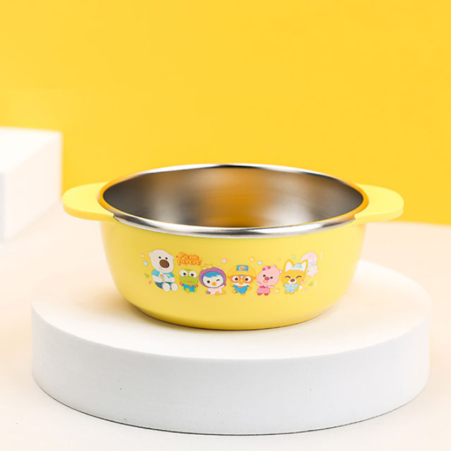 Pororo Picnic Non-slip Stainless Steel Bowl