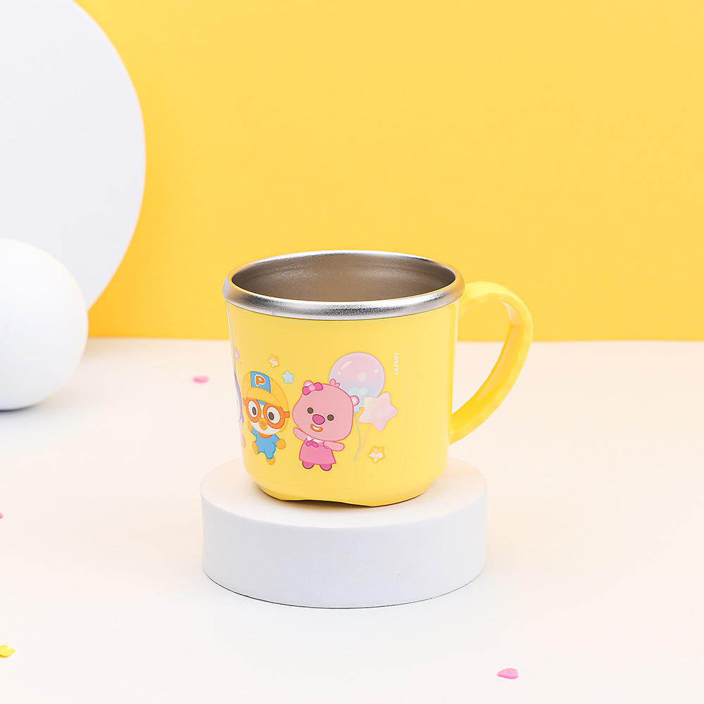 Pororo Picnic Non-slip Lid Stainless Steel Cup(L) 255ml