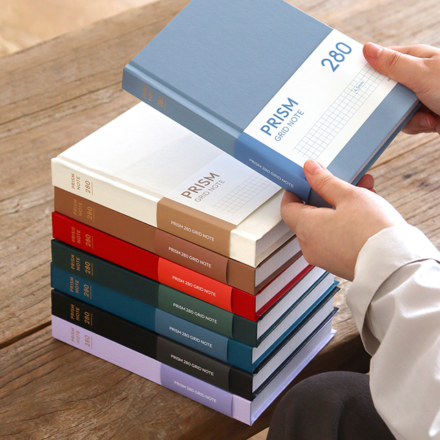 PRISM 280 GRID HARDCOVER NOTE