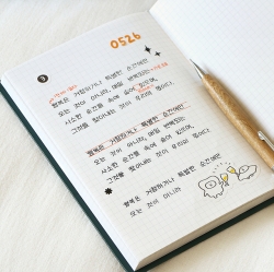 PRISM 280 GRID HARDCOVER NOTE
