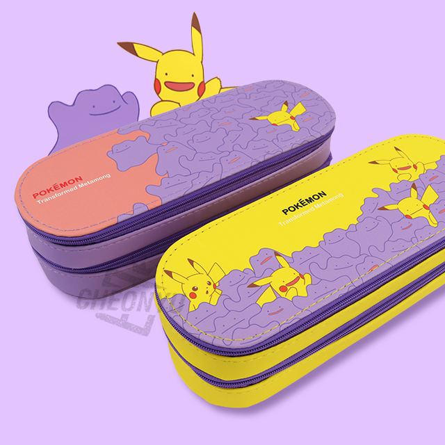 Pokemon Ditto Twin Pocket Plush Pencil Case, Random