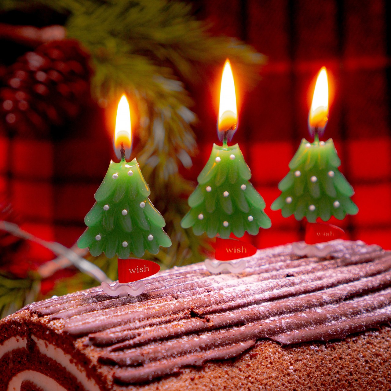 Your Candle Christmas Party Cake Candle  
