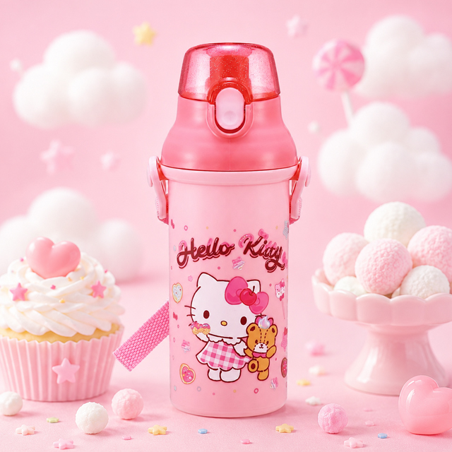 Hello Kitty Fancy One-touch Water Bottle 480ml