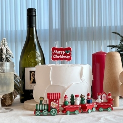XMAS Premium Christmas Candle Message Cake Candle 2 Types