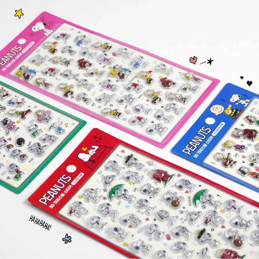 3D Crystal Sticker BonBon Drop Snoopy Sticker