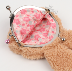Monchhichi Face Coin Pouch_Chimutan Beige