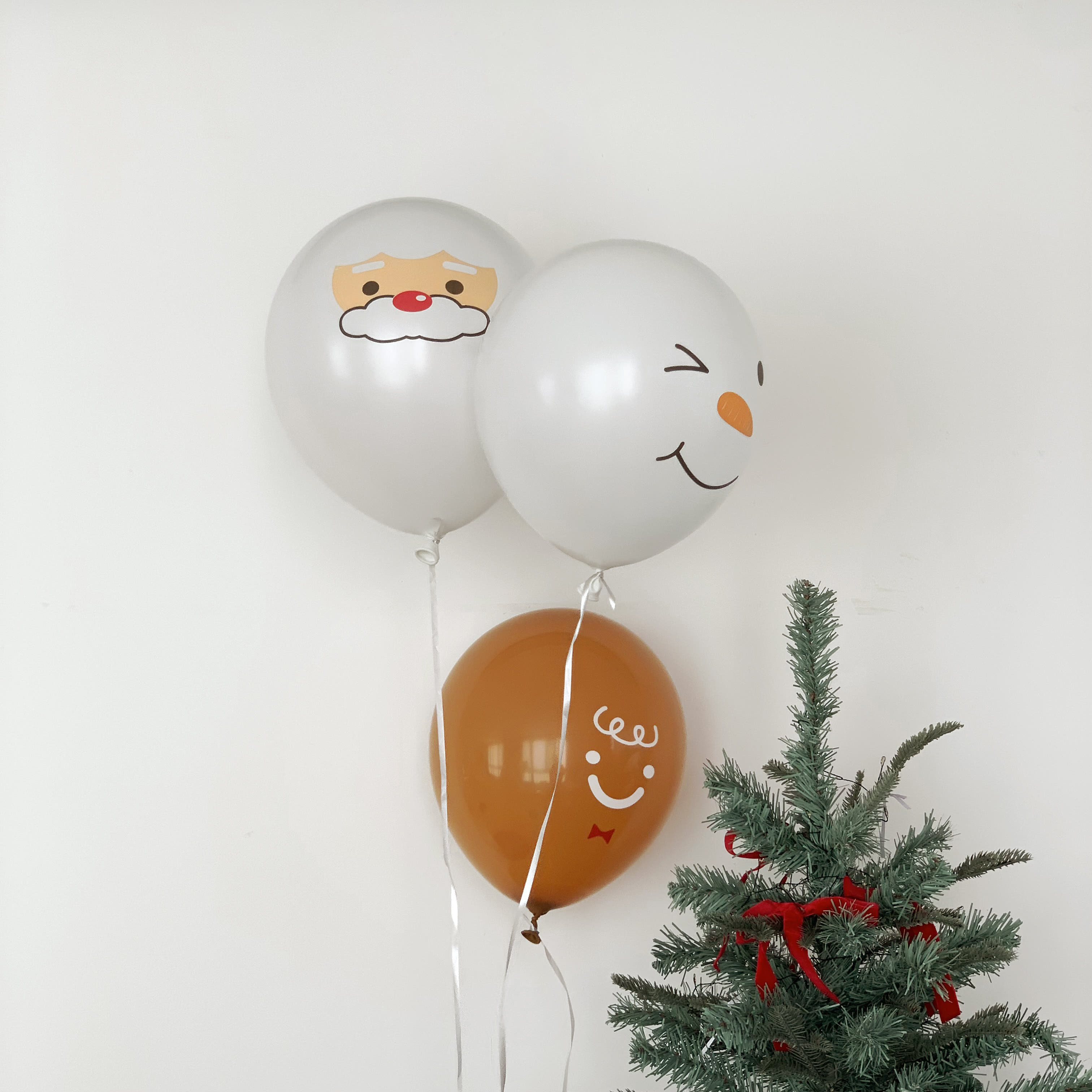 Double Latex Christmas Balloon (Double-sided) 10-pack