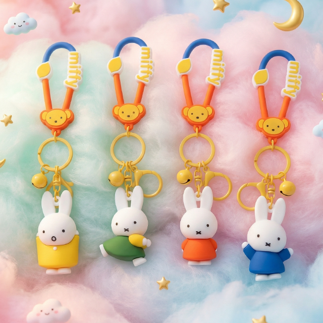 Miffy Color Carabiner Keyring