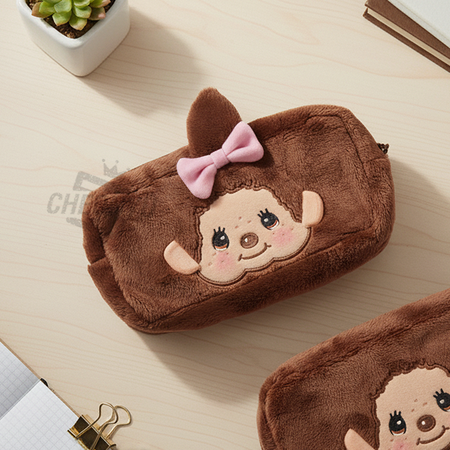 Monchhichi-chan Square Pouch