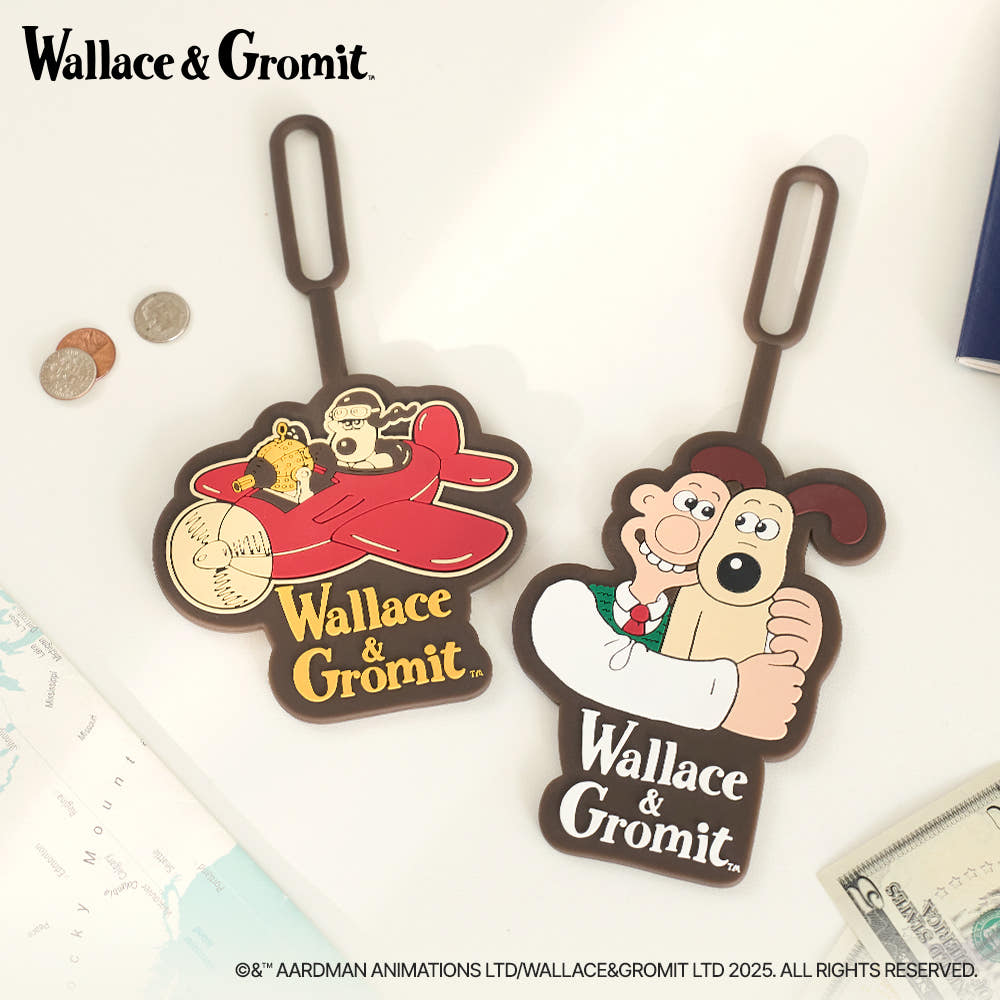 Wallace and Gromit Silicone Luggage Tag