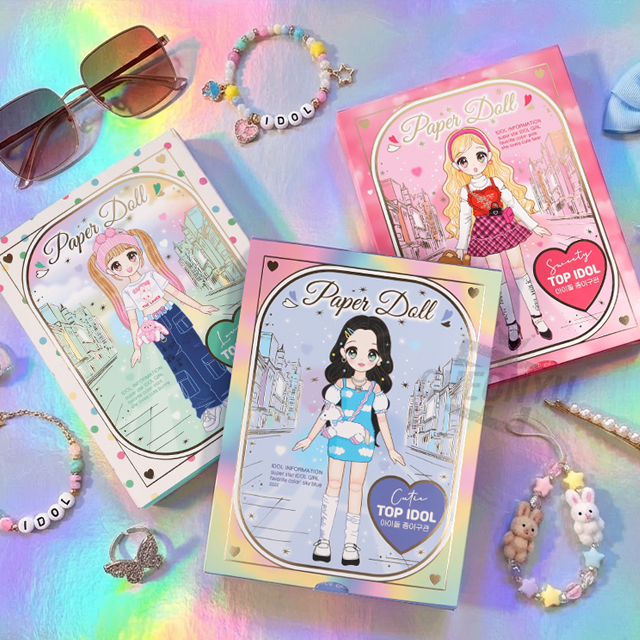 K-POP Idol Paper Doll Dress-Up Book