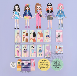 K-POP Idol Paper Doll Dress-Up Book