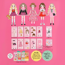 K-POP Idol Paper Doll Dress-Up Book