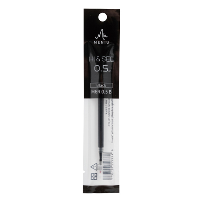 HI & SEE Knock-Type Gel Pen Refills, Sets of 10pcs