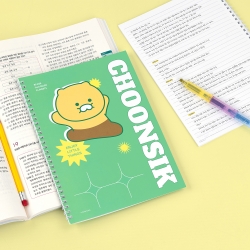 Kakao Friends Vivid New Semester Spiral Notebook (Set of 10)