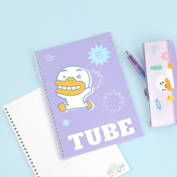 Kakao Friends Vivid New Semester Spiral Notebook (Set of 10)