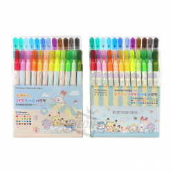 Pokemon 24-Color Washable Felt-tip Pens, Random