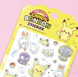 POKEMON Candy BonBon Sticker, Random