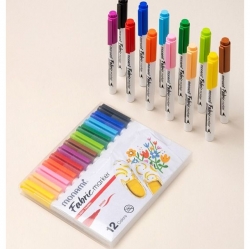 Fabric Marker 12-Color Set