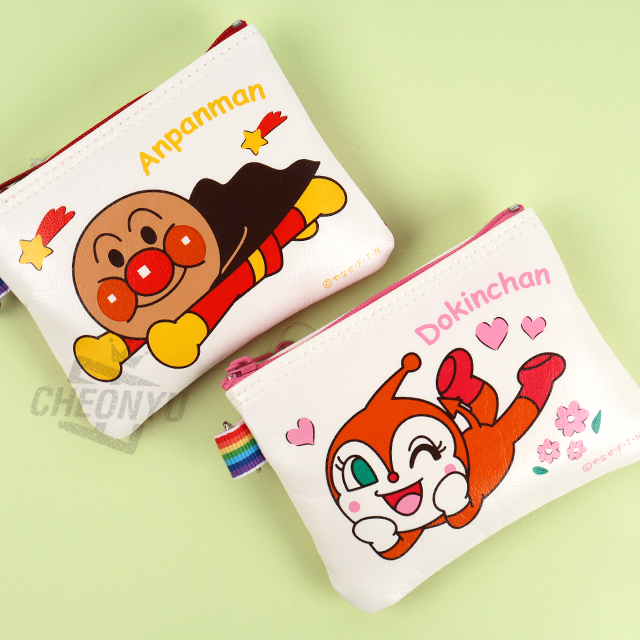 Anpanman Double Zipper Card Pouch