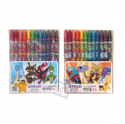 Pokemon 12-Color Colored Pencils, Random