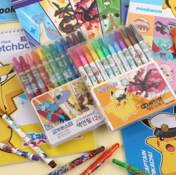 Pokemon 12-Color Colored Pencils, Random