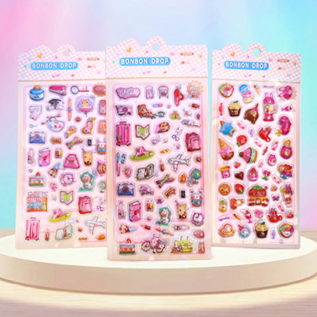 Glassmong 3D BonBon Puffy Stickers