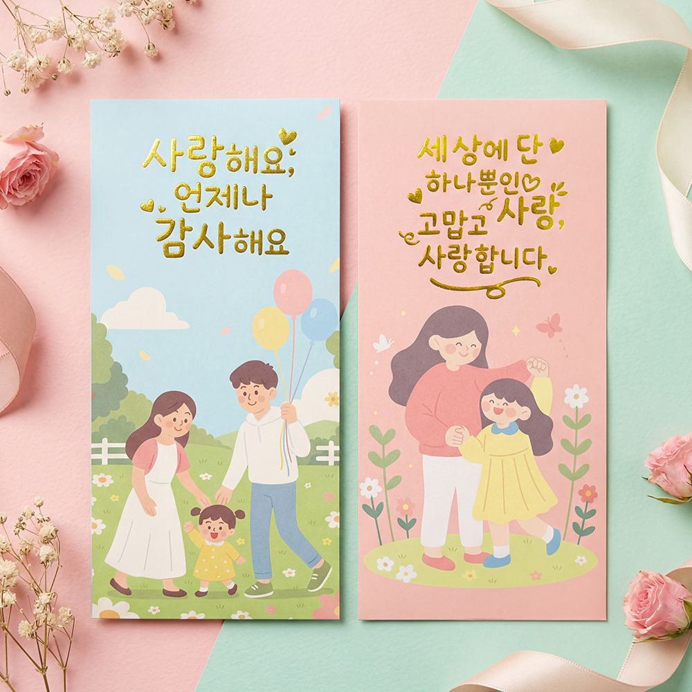 Love Lettering Money Gift Envelope 2pcs