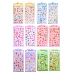 Glassmong 3D Bubble Puffy Stickers