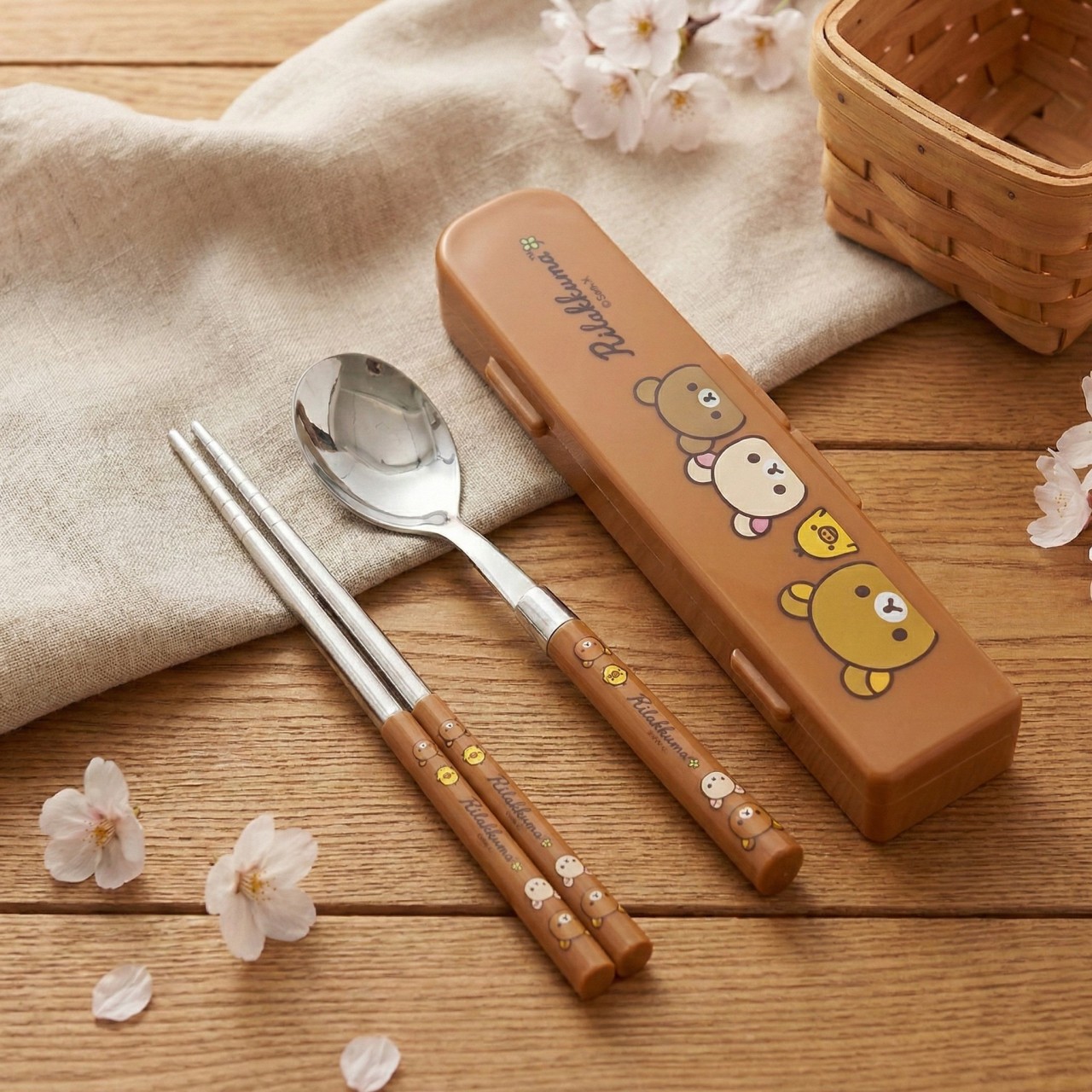 Rilakkuma New Slim Cutlery Case (Happy)