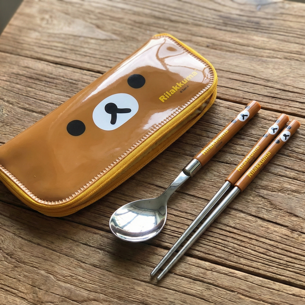 Rilakkuma Slim Cutlery Case (Face)