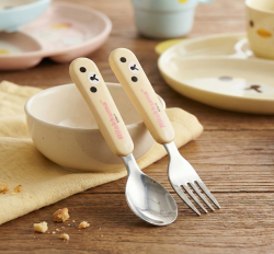 Korilakkuma Spoon Fork Set (Face)