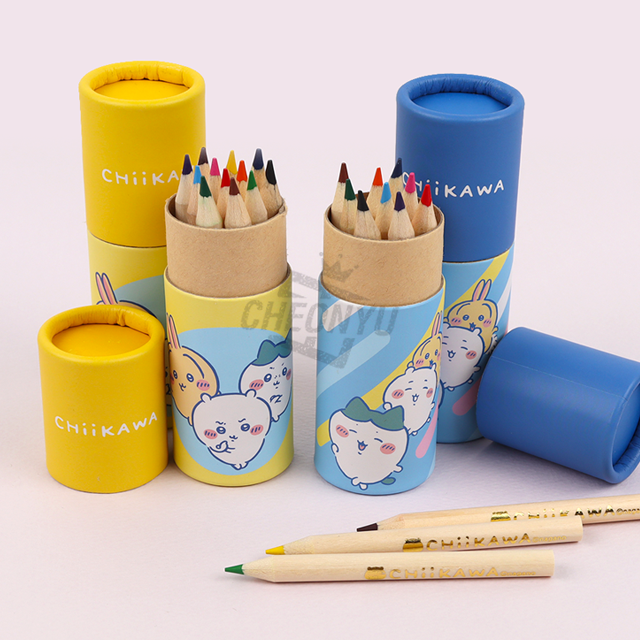 CHIIKAWA12-Color Mini Wooden Colored Pencils, Random